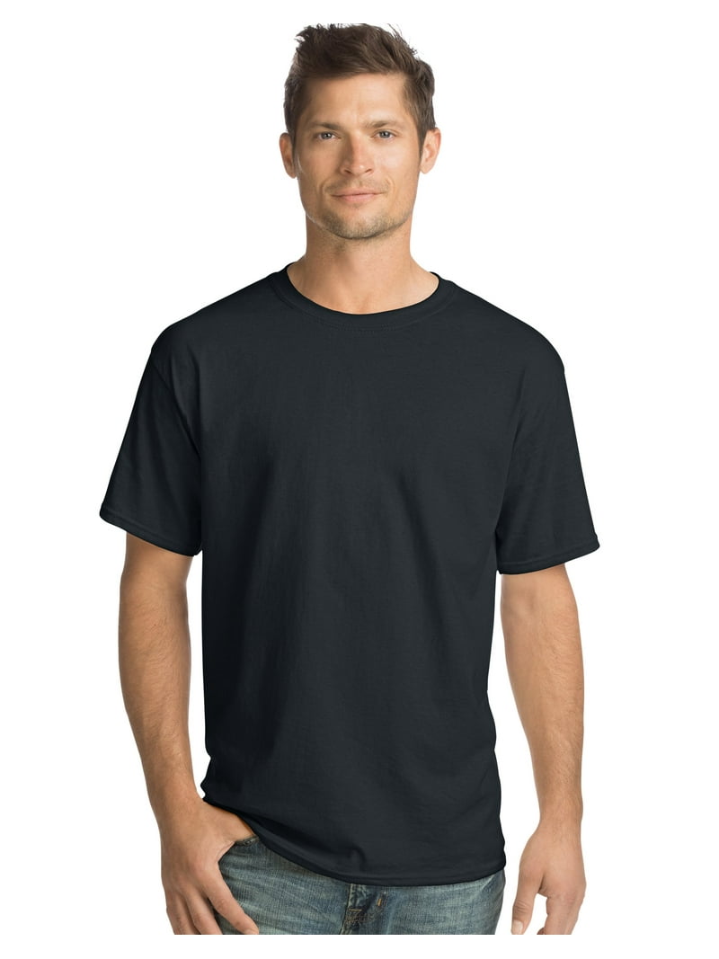 Hanes Men's ComfortSoft 100% Cotton Short Sleeve Crew Neck T