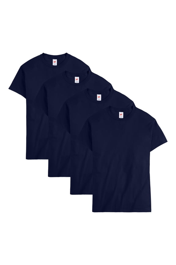 Essentials Men's Cotton T-Shirt, Value 4-Pack Navy 2XL