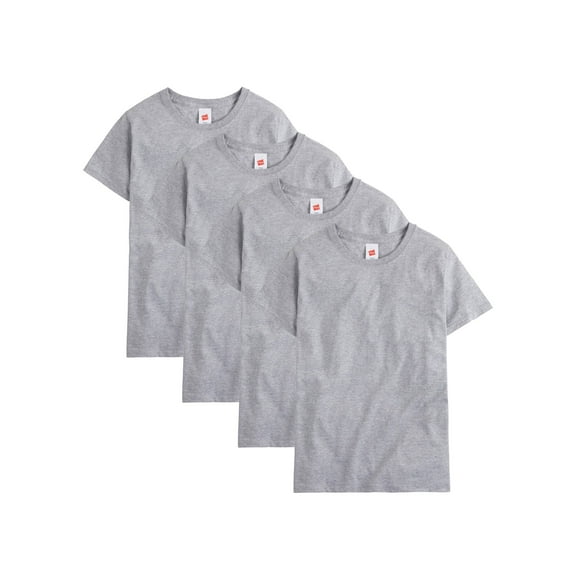 Men's Hanes® Essentials 4-Pack Cotton T-Shirt Color: Light Steel Size: L