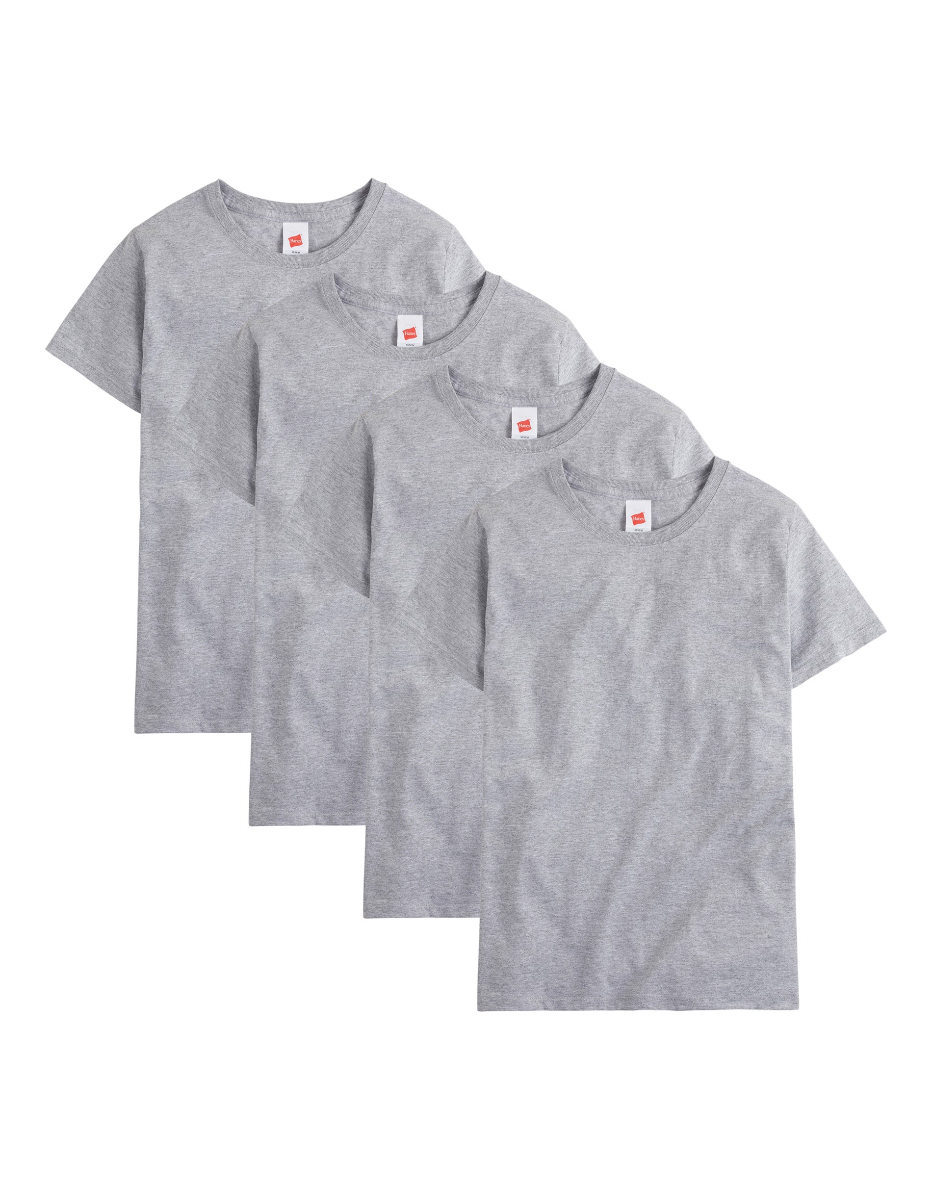 Hanes Men S ComfortSoft 100 Cotton Short Sleeve Crew Neck T Shirt 4 Pack: Shop With Context