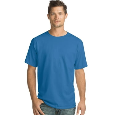 Hanes Men Crew neck T-Shirt 4-Pack ComfortSoft 100% Cotton Heavyweight Tee Plain