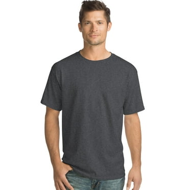 Hanes Men Crew neck T-Shirt 4-Pack ComfortSoft 100% Cotton Heavyweight Tee Plain
