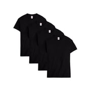 Hanes Men Crew neck T-Shirt 4-Pack ComfortSoft 100% Cotton Heavyweight Tee Plain