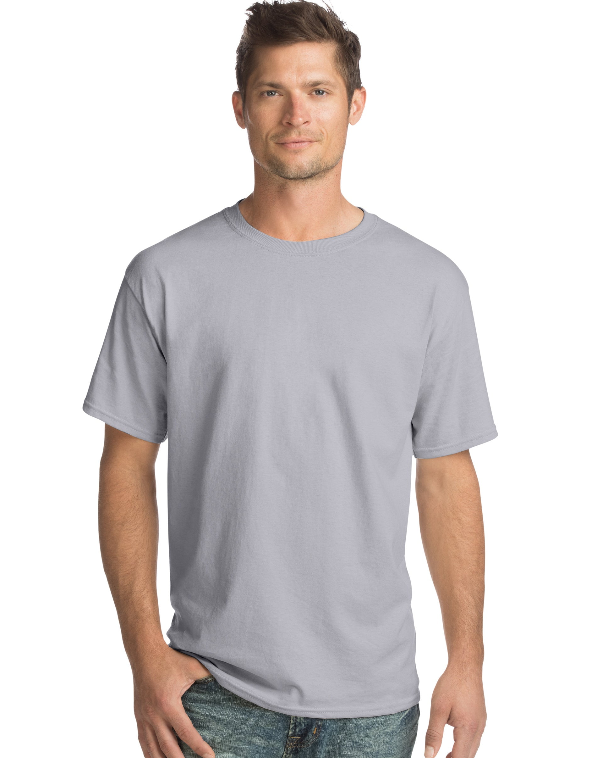 Hanes Men's ComfortSoft 100% Cotton Short Sleeve Crew Neck T Hanes Men's ComfortSoft 100% Cotton Short Sleeve Crew Neck T