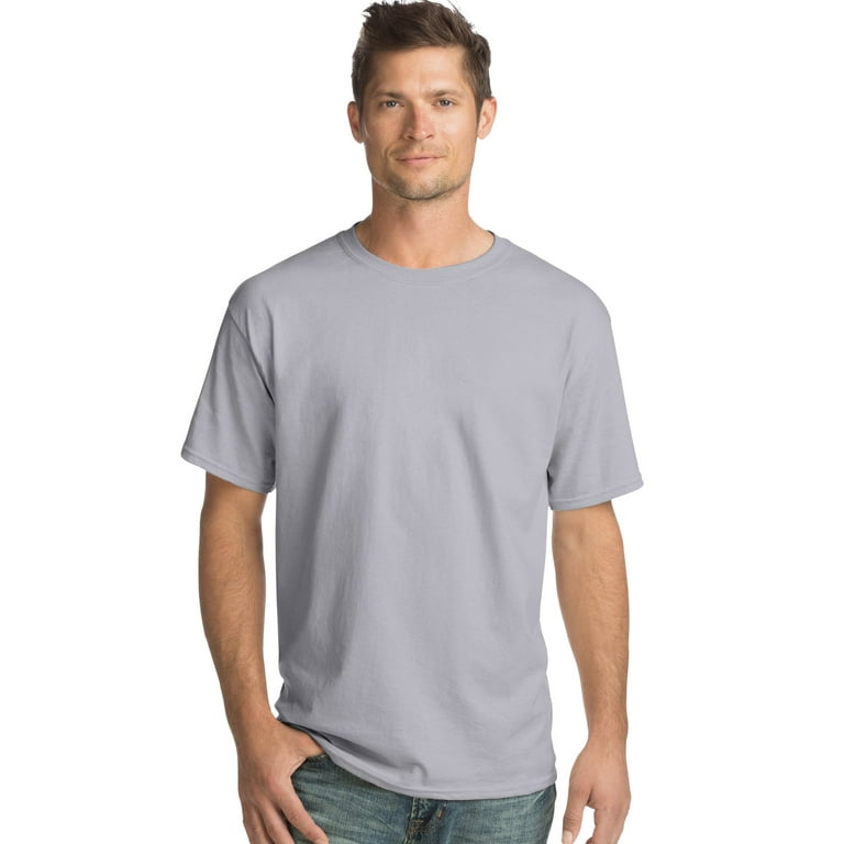 お気にいる Hanes T Neck Crew Sleeve Short Cotton 100% ComfortSoft Men's トップス