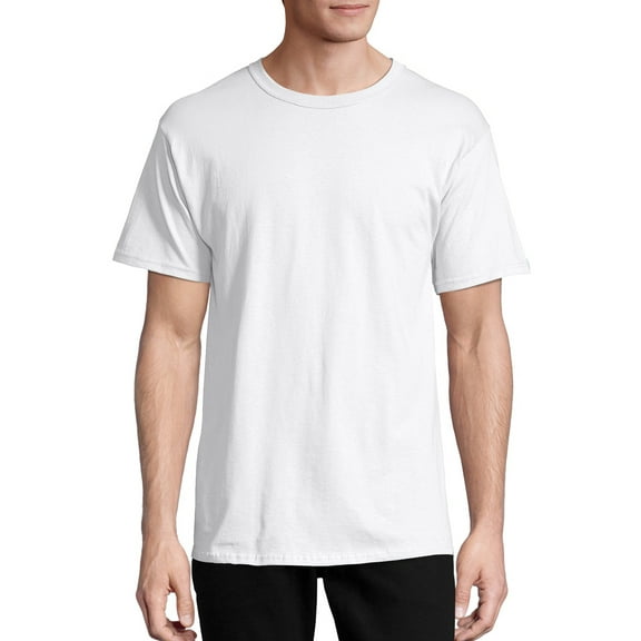 Hanes Men's ComfortSoft 100% Cotton Short Sleeve Crew Neck T-Shirt, 4-Pack