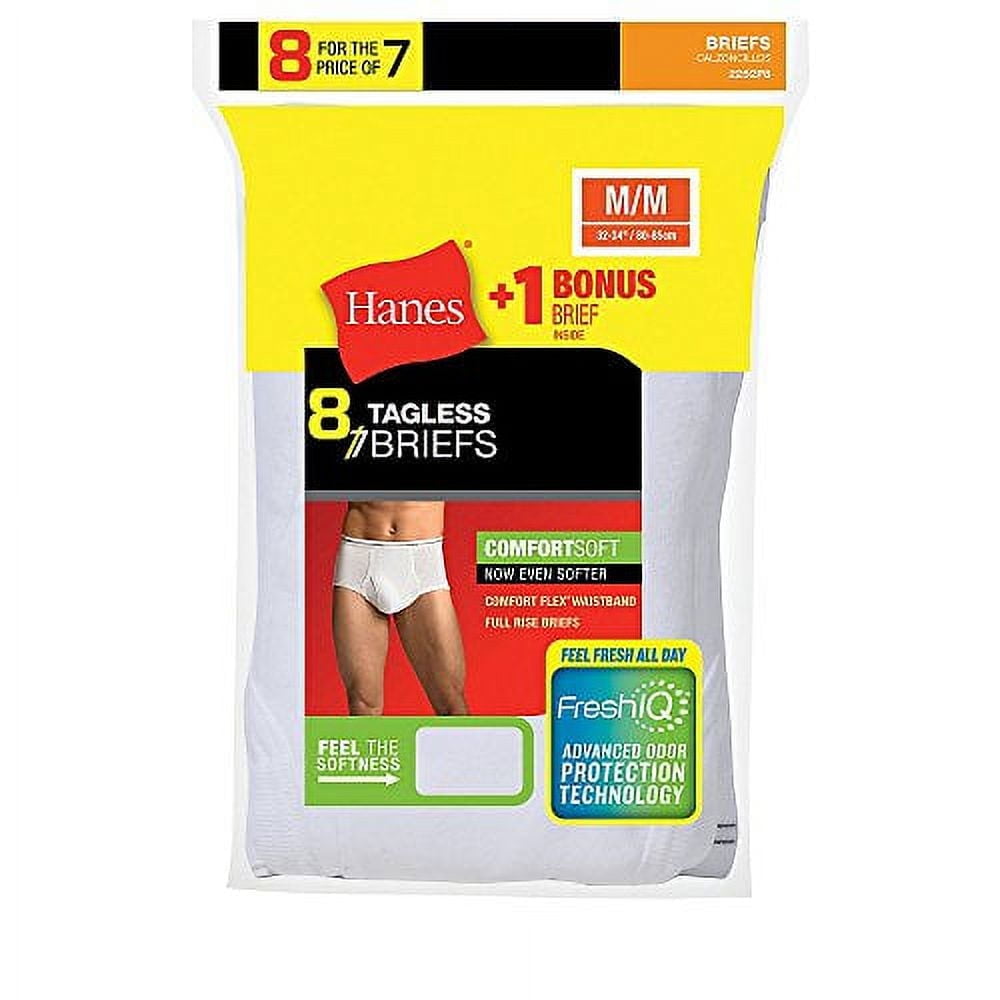 Hanes Men's ComfortSoft Briefs (White - 7 Pack, X-Large (40"-42" Waist))