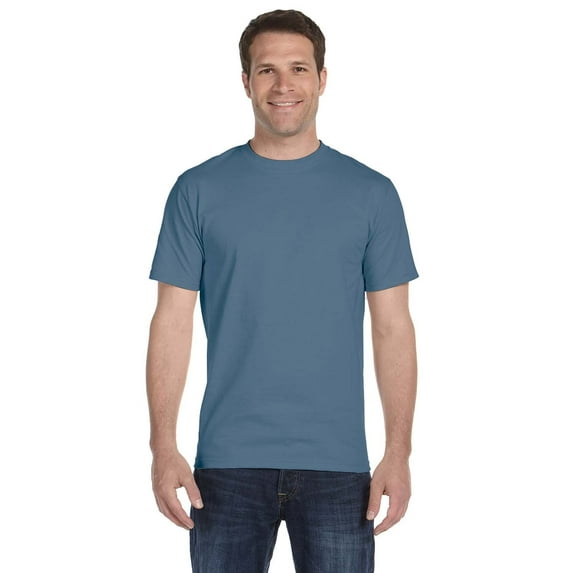 Hanes Men's ComfortSoft Heavyweight T-Shirt 6 Pack,Denim Blue,L US