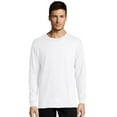 thumbnail image 1 of Hanes Essentials Men's Cotton Long Sleeve T-Shirt, Value 4-Pack White S, 1 of 6