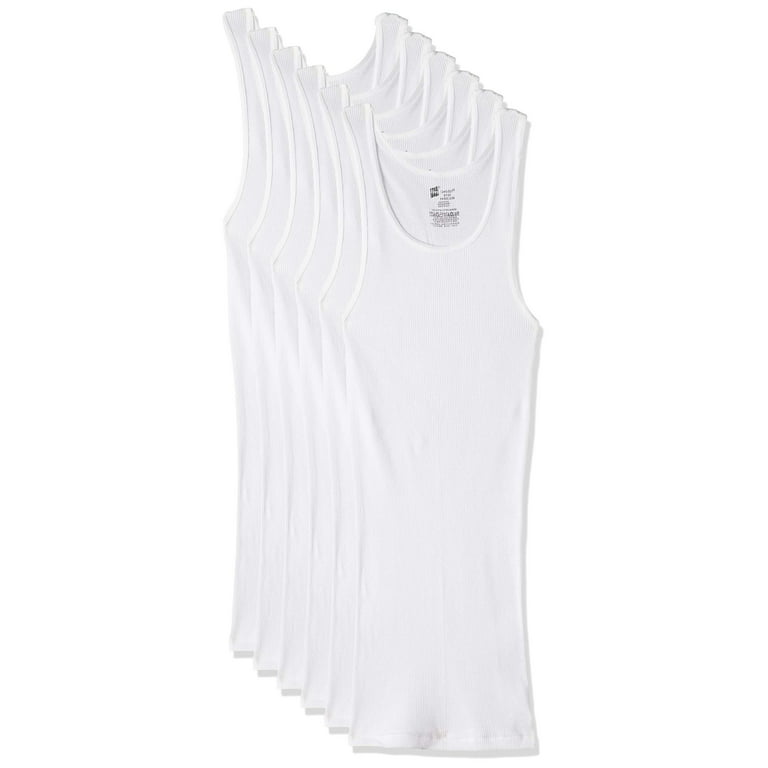 Hanes Comfortsoft Mens 4 Pack Tank, Color: White - JCPenney