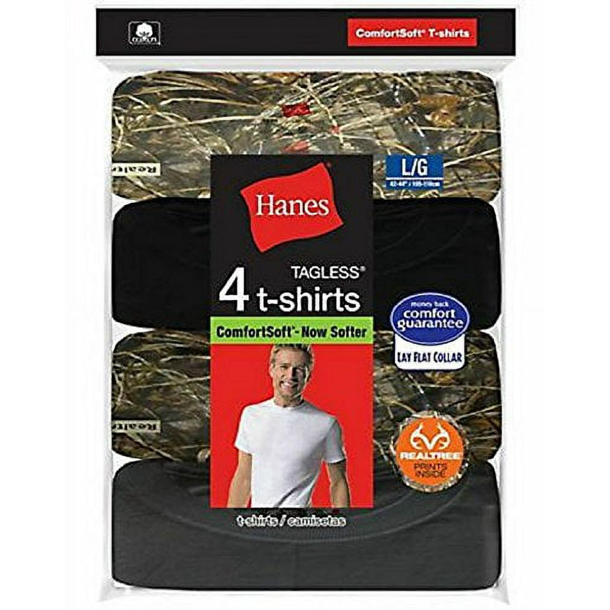 Hanes Men's T-Shirt - Black - L