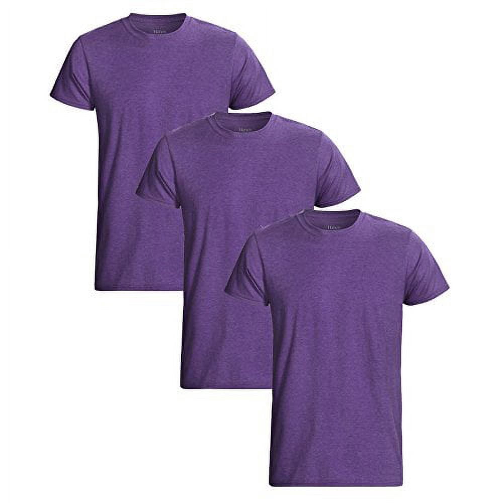 Hanes Men's ComfortBlend® EcoSmart® Crewneck T-Shirt (Pack of 3) 3 Purple