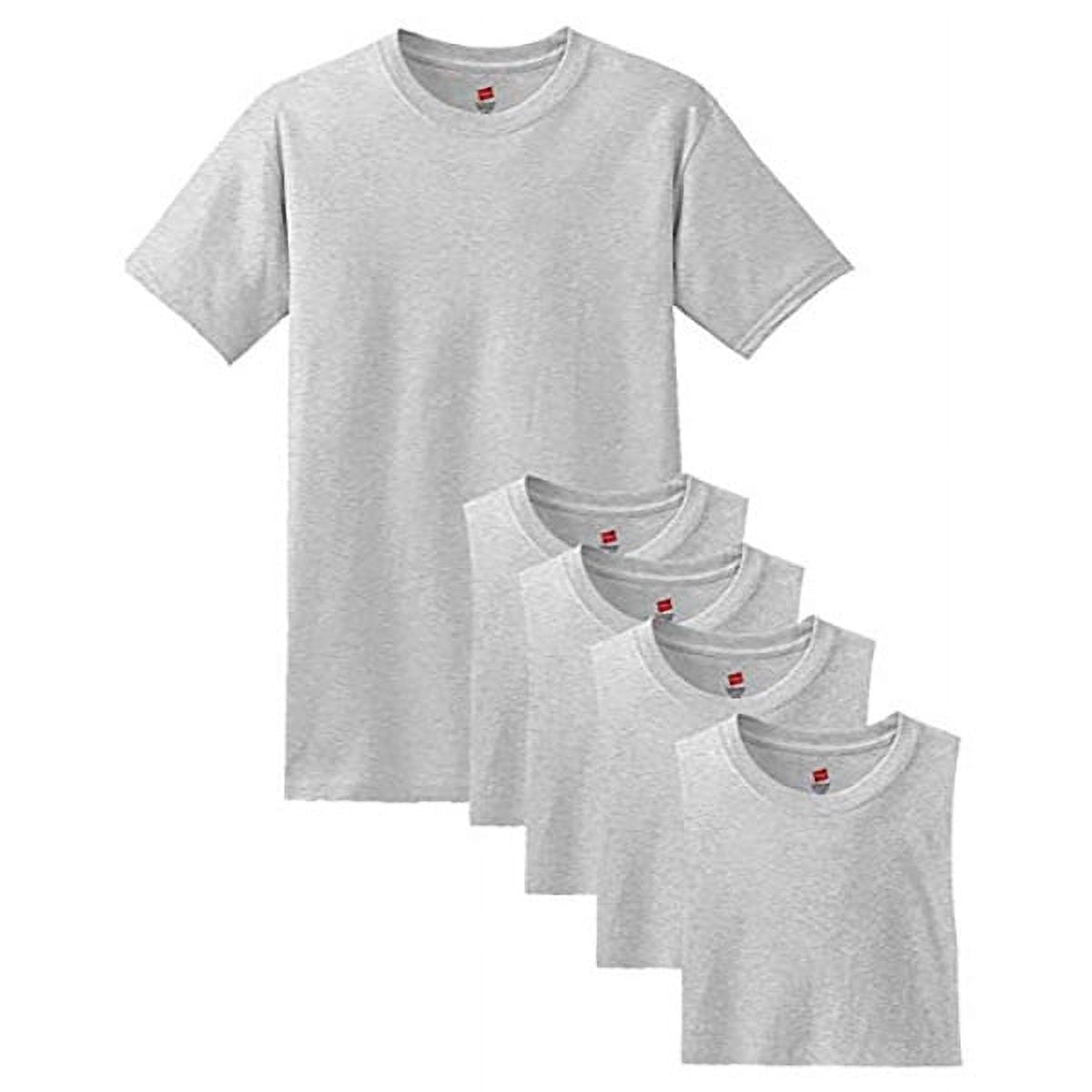 Hanes Men's ComfortSoft Tagless Crewneck T-Shirt - 5250 (Pack Of 5 ...