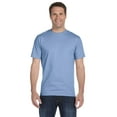 thumbnail image 1 of Hanes Men's Comfortsoft 6 Pack Crew Neck Tee - Light Blue - 3XL, 1 of 1