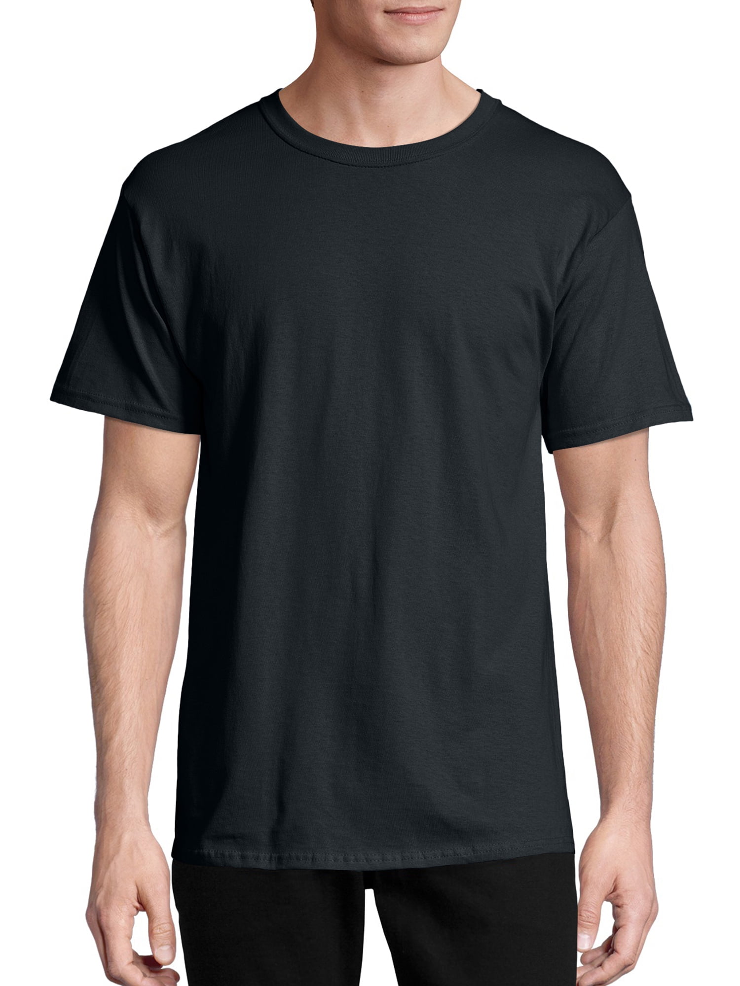 Hanes Essentials Men's Cotton T-Shirt, 6-Pack Black 3XL 