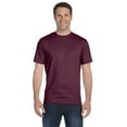 thumbnail image 1 of Hanes Men's Comfortsoft T-Shirt, 2 Maroon / 2 Lime, XL Pack of 4, 1 of 1