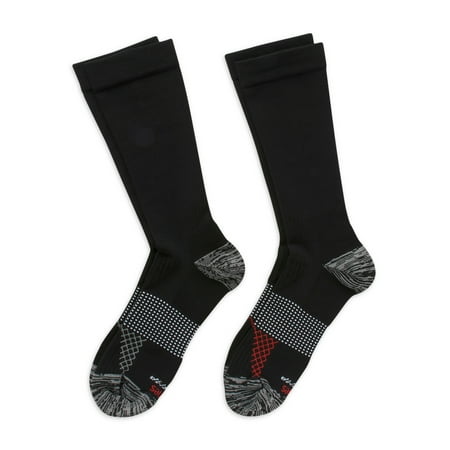 Hanes Men's Compression Crew Socks, 2-Pack, Sizes 6-12