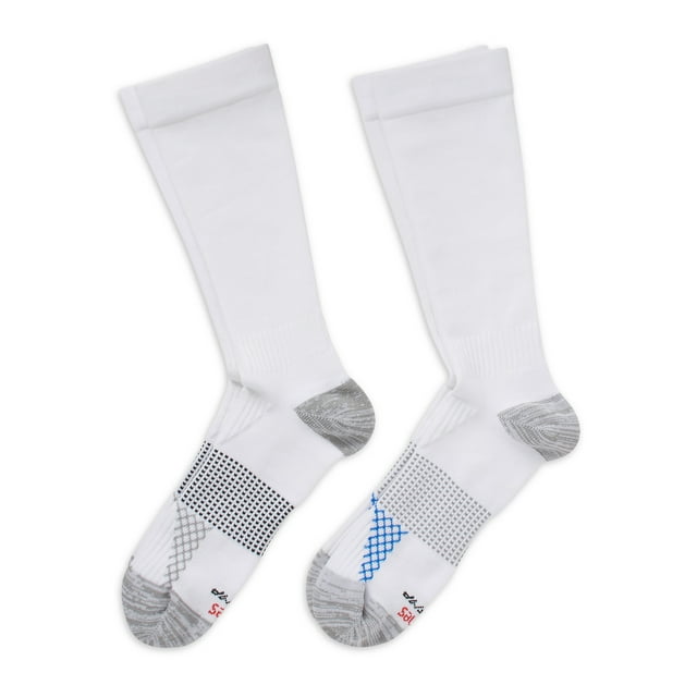 Hanes Men's Compression Crew Socks, 4Pack, Sizes 612