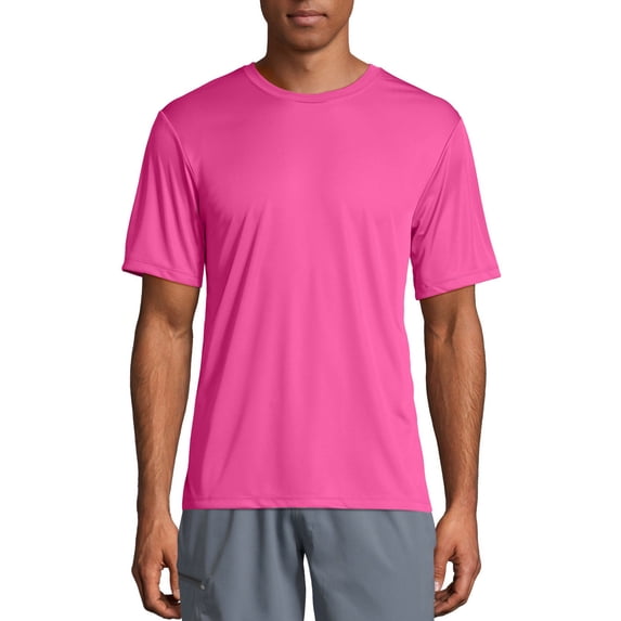 Hanes Sport Men's and Big Men's Short Sleeve Cool Dri Performance Tee (40+ UPF), Up to Size 3XL