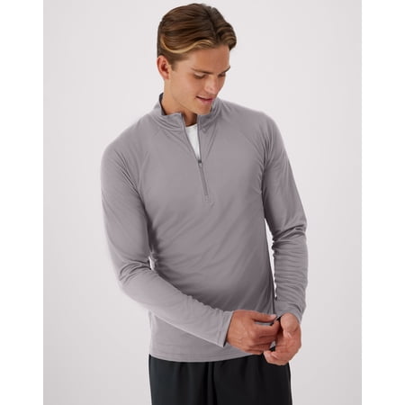 Hanes Cool DRI Men's Quarter Zip Pullover Long Sleeve Cool DRI Lightweight UPF rating of 40