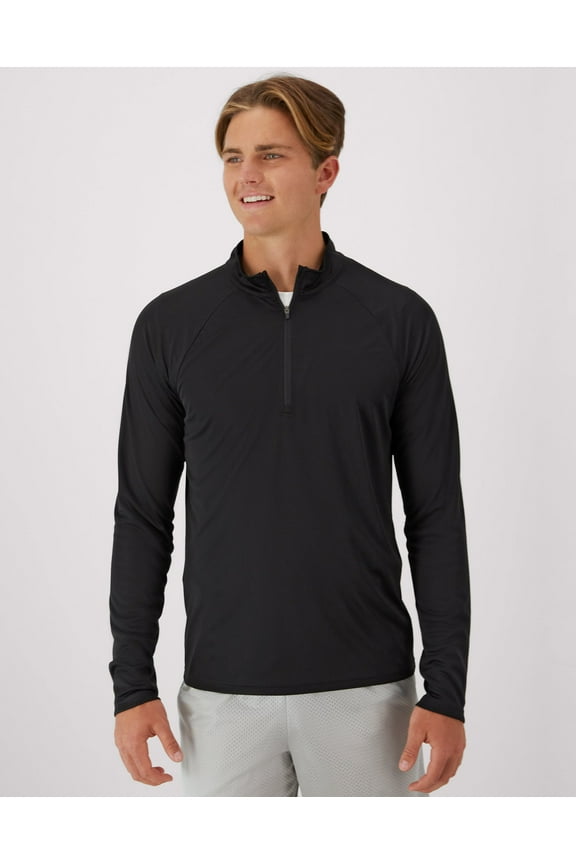 Cool DRI Men's Quarter Zip Pullover Black S
