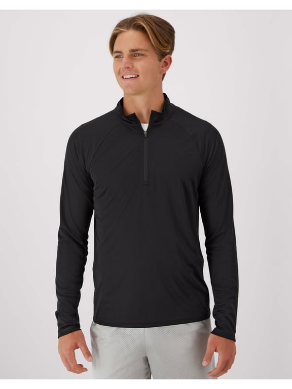 Cool DRI Men's Quarter Zip Pullover Long Sleeve Cool DRI Lightweight UPF rating of 40