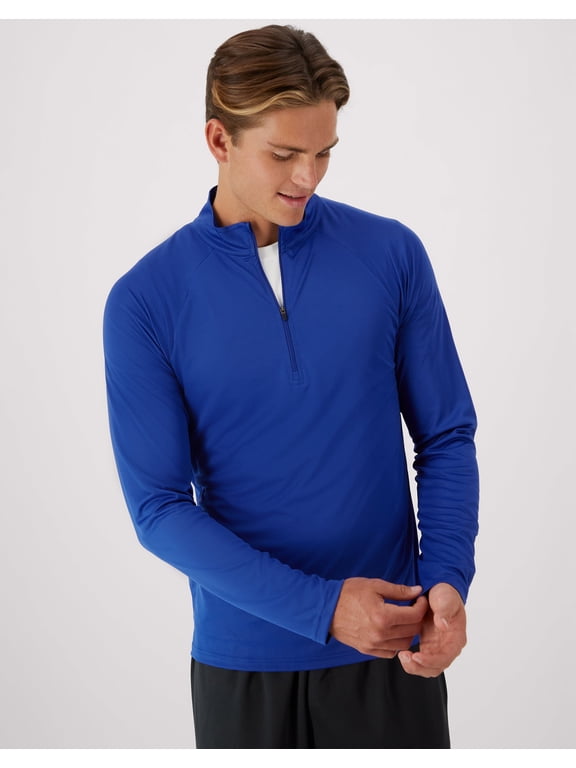 Cool DRI Men's Quarter Zip Pullover Long Sleeve Cool DRI Lightweight UPF rating of 40