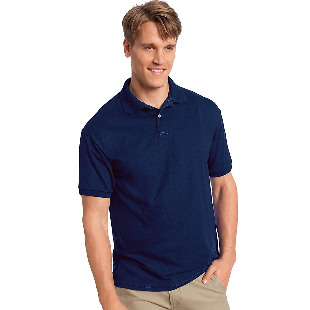 Hanes EcoSmart Sport Shirt - 5.2 Oz Jersey Knit, Light Blue, Medium (Short Sleeve Casual Shirt) - View #8