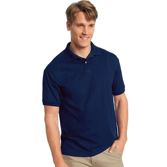 Hanes Men's Cotton-Blend EcoSmart® Jersey Polo - 054X