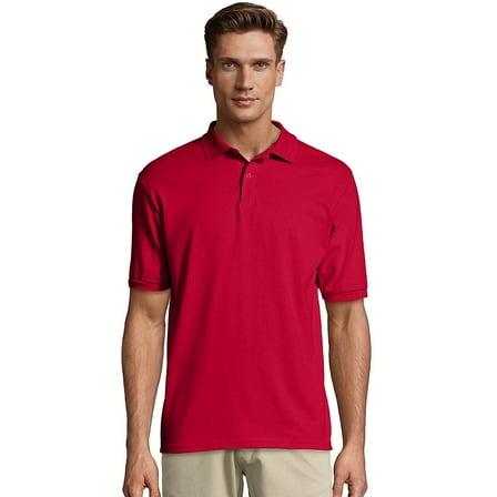 Hanes Men's Cotton-Blend EcoSmart® Jersey Polo - 054X