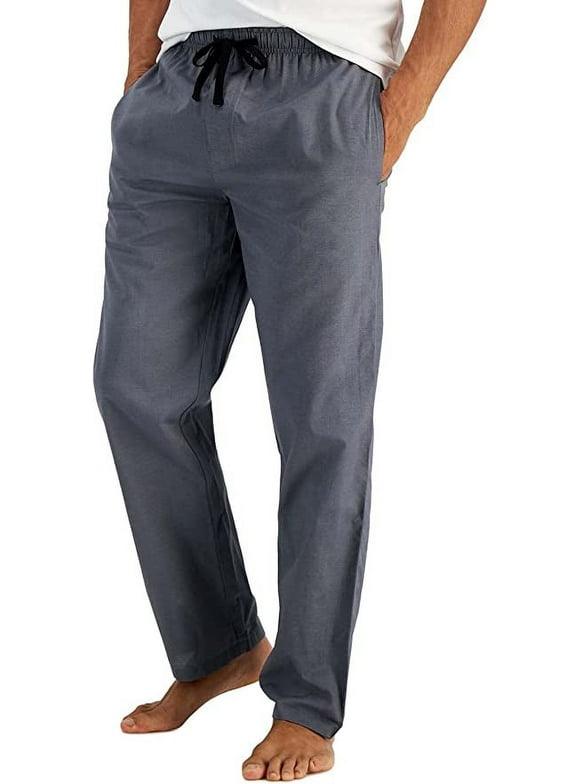 Hanes Men's Cotton Woven Pajama Pant, Grey, Small