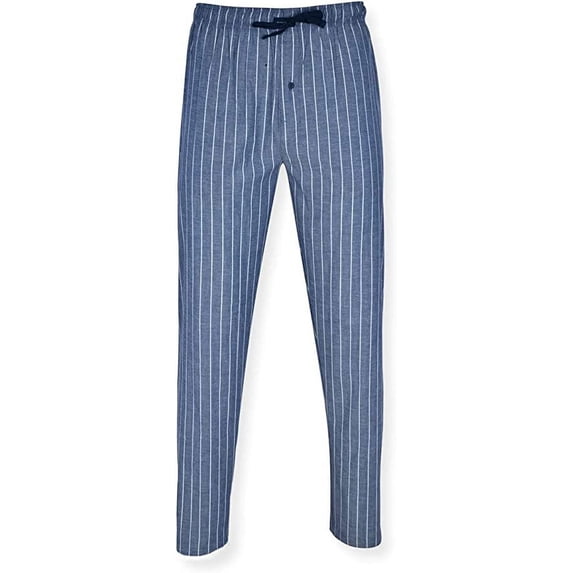 Hanes Men's Cotton Woven Pajama Pant, Grey Striped, 2X-Large