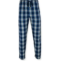 Hanes Men's Cotton Woven Pajama Pant, Navy, Medium