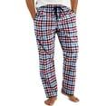thumbnail image 1 of Hanes Men's Cotton Woven Pajama Pant, Red/Blue Plaid, 2X-Large, 1 of 4