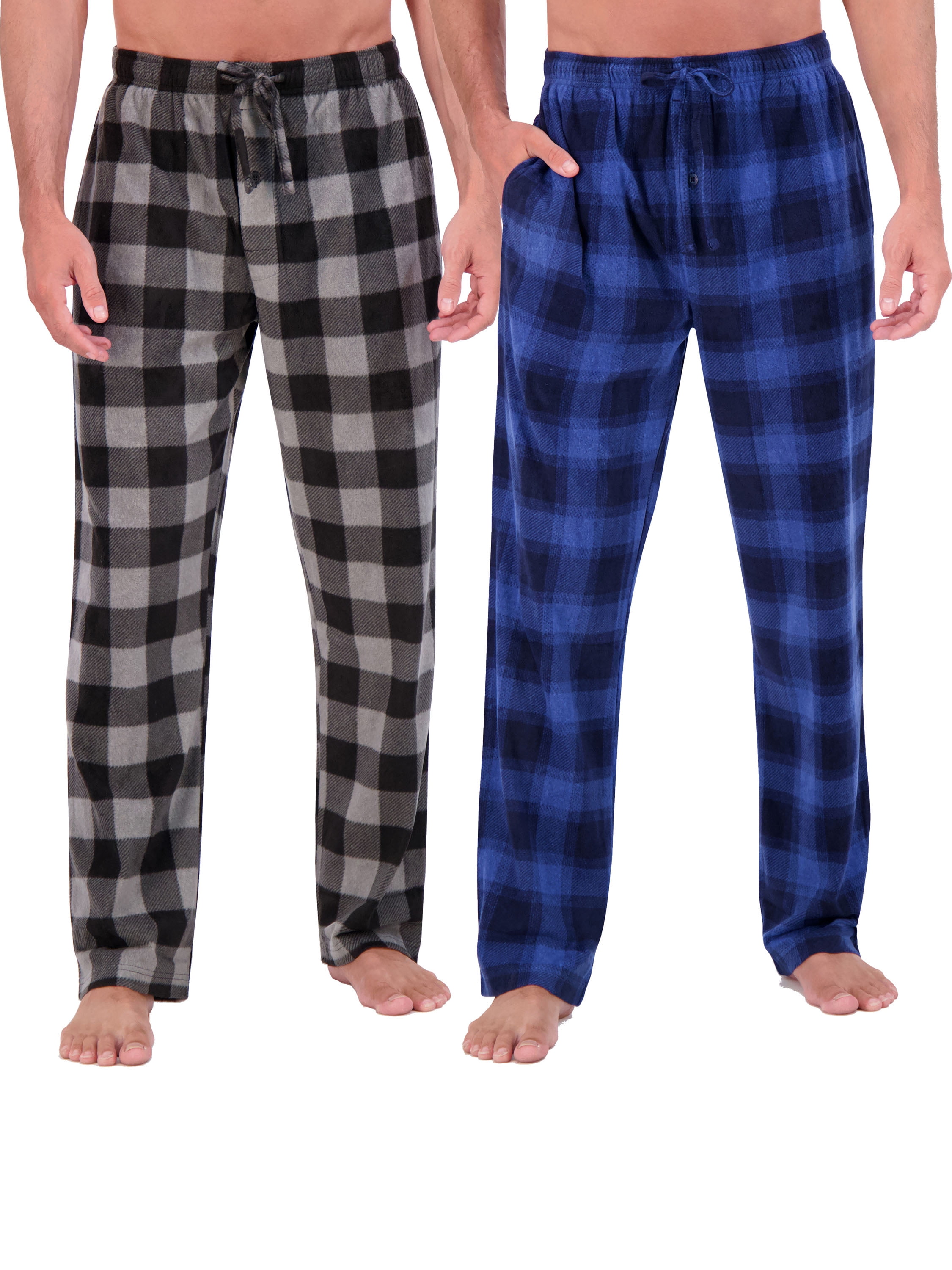 Hanes Men's 2pk Cozy Microfleece Pajama Sleep Pants, Sizes S-2XL