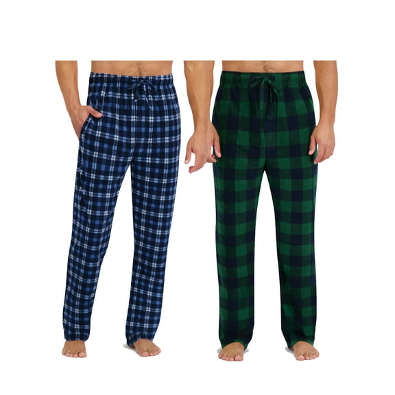 Hanes Men's Cozy Microfleece Pajama Sleep Pants, 2-Pack, Sizes S-2XL