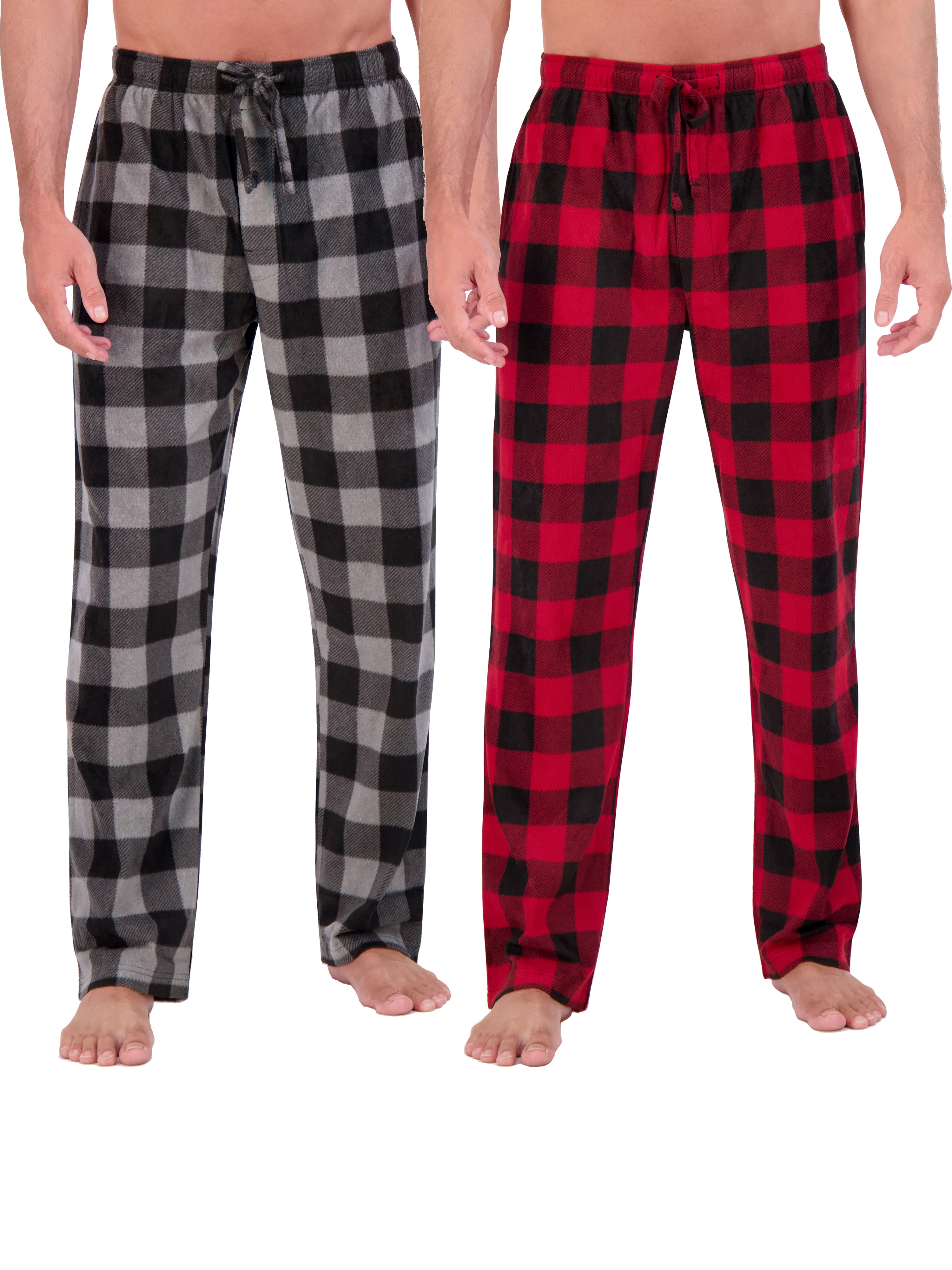 Wassud Men Raspberry Pajama Pants with Pockets,Soft Pajama