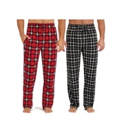 Hanes Men's Cozy Microfleece Pajama Sleep Pants, 2-Pack, Sizes S-2XL