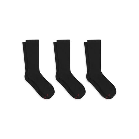 Hanes Men's Crew Socks, Compression, 3-Pack