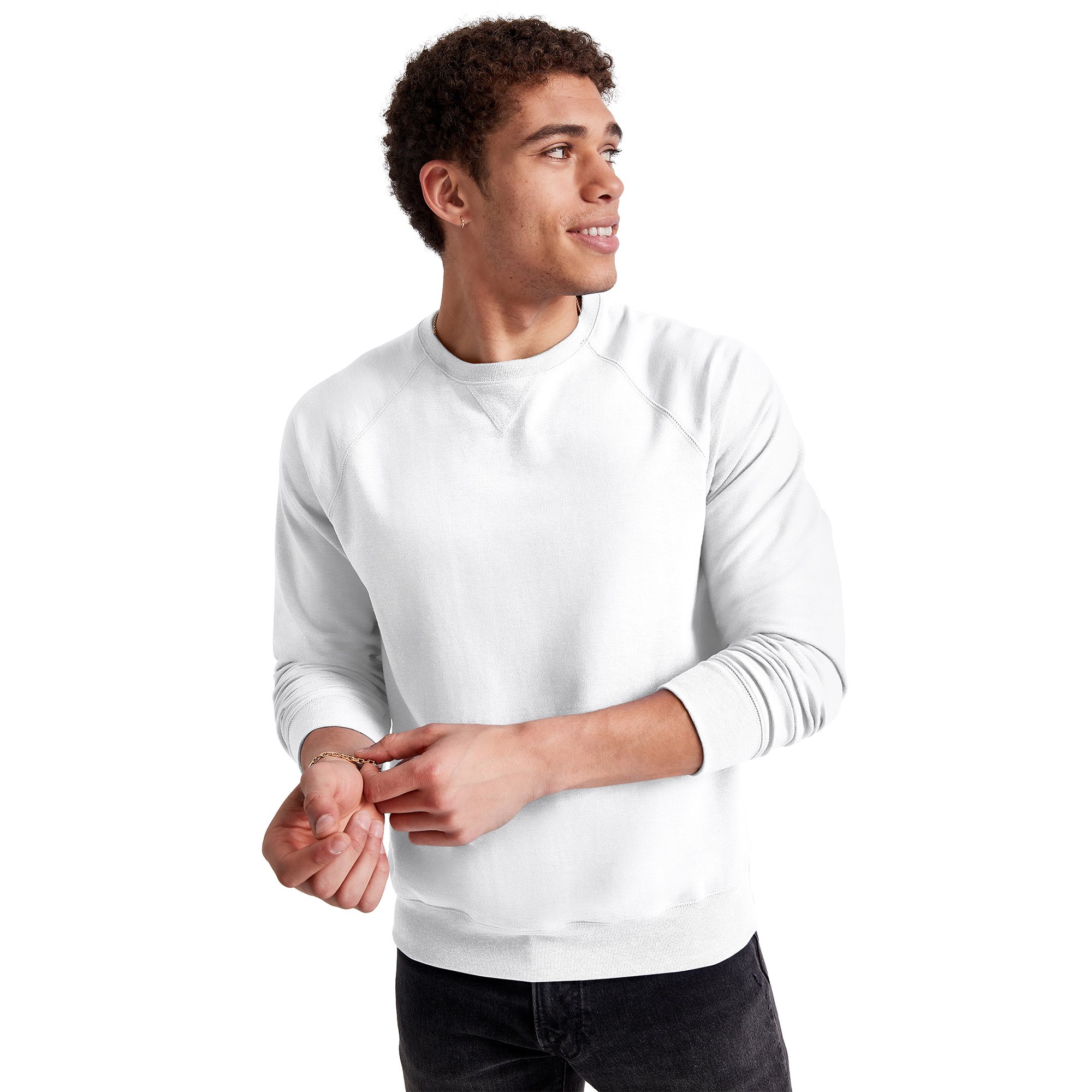Hanes Men's Crewneck Sweatshirt, Tri-Blend French Terry u0026nbsp; - Walmart.com