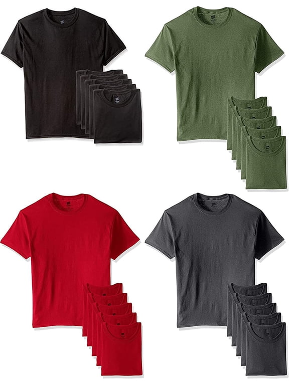 Men's Crewneck Tshirts 6-Pack Slightly Imperfect Soft Breathable Cool Comfort Random Colors S-3X