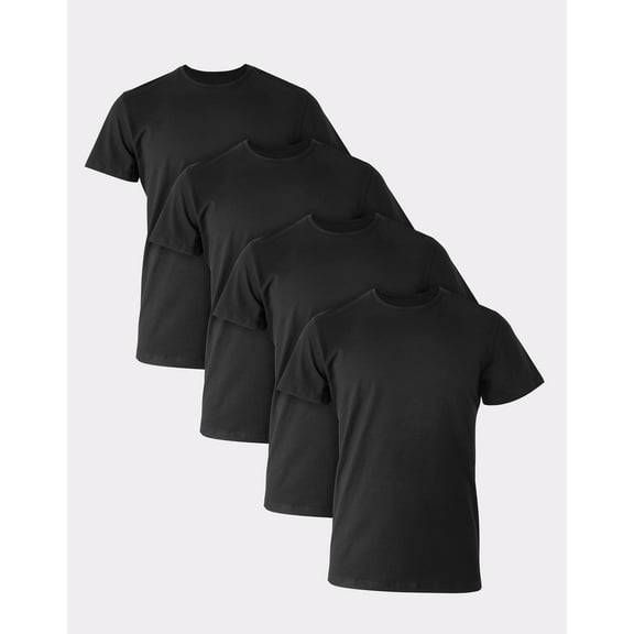 Hanes Men's Crewneck Undershirt 4-Pack T-Shirt Tee Comfort Fit Stretch Ultimate