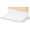thumbnail image 1 of Hanes Men's Cushioned FreshIQ Odor Control 6-Pack Ankle Socks, White, Shoe Size: 6-12, 1 of 3