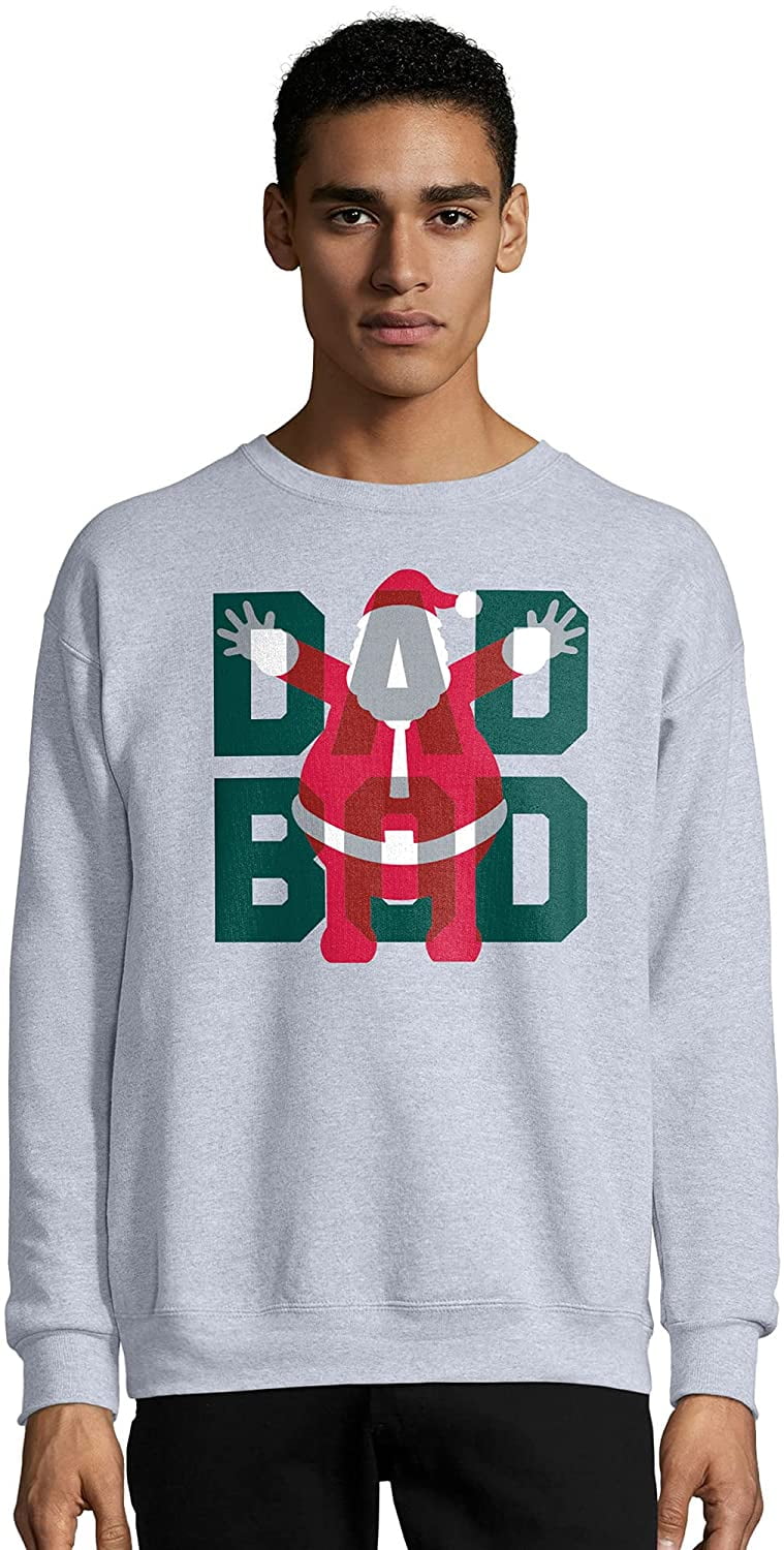 Hanes Men s Dad Bod Ugly Christmas Sweatshirt Walmart