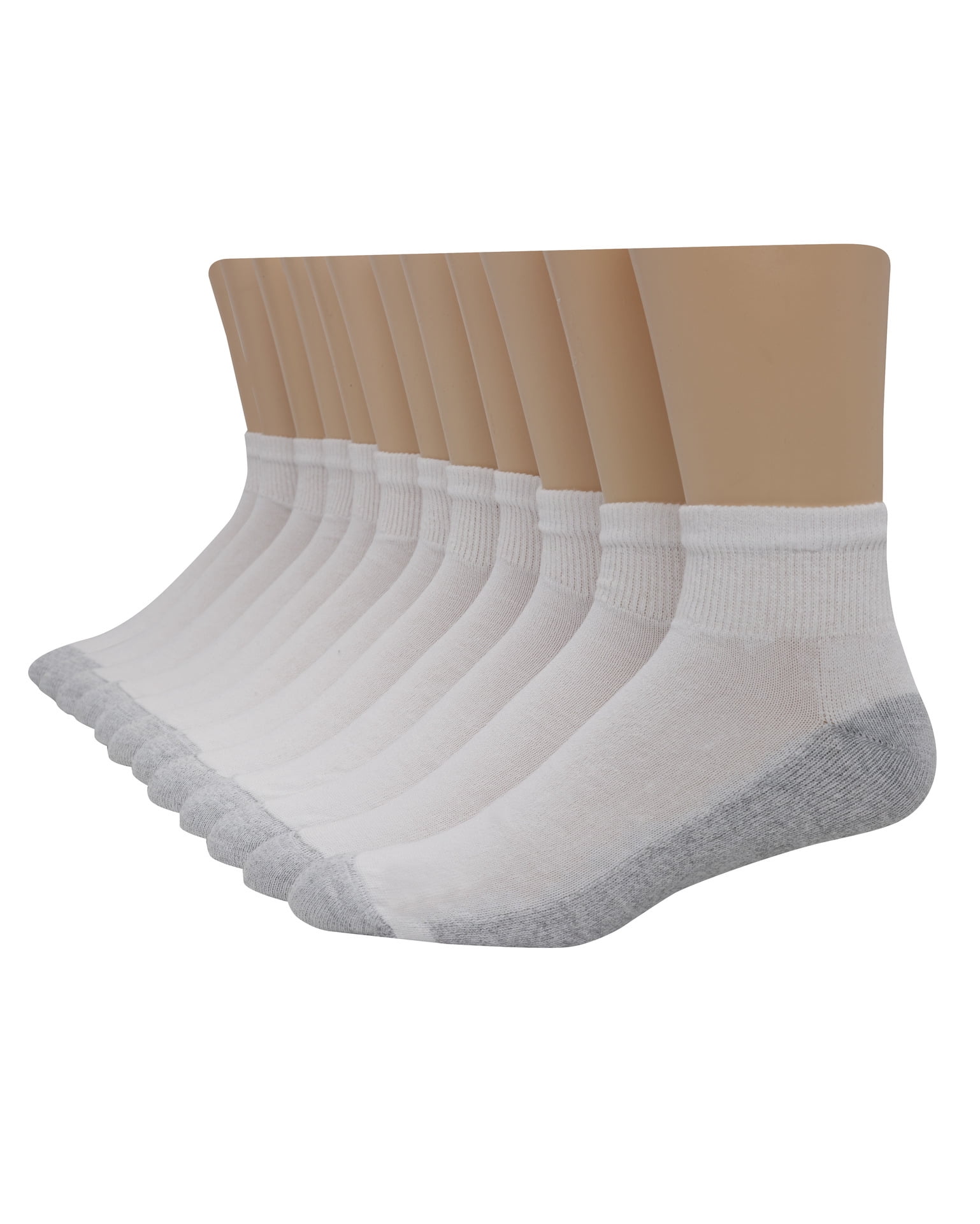 Hanes Men's Double Tough Durability Ankle Socks, 12-Pack, Size 6-12