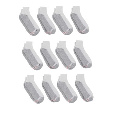 Hanes Men's Ultimate Wicking Cool Comfort Ankle Socks – 12-Pack, Odor Control, Sizes 6-12