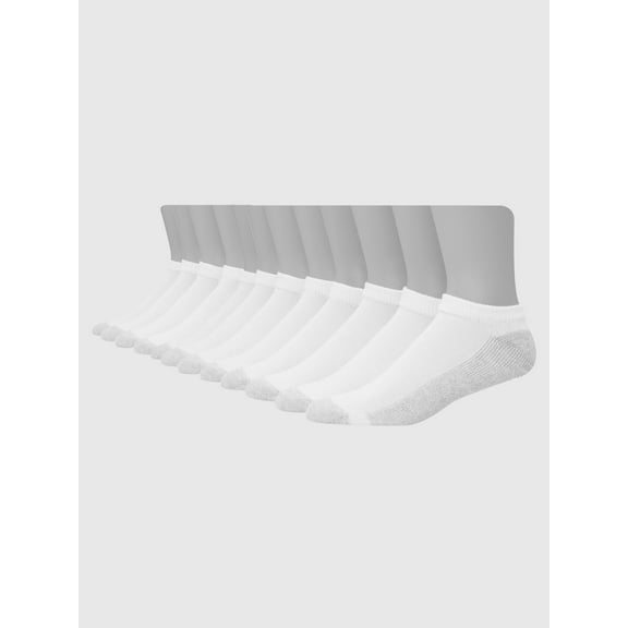 Hanes Men's Big & Tall Fresh IQ Low Cut Socks, 12 Pack