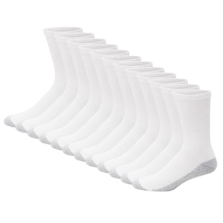 Hanes Men's Double Tough Durability Crew Socks, 12-Pack, Size 6-12