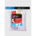 Hanes Men's Double Tough Durability Crew Socks, 12Pack