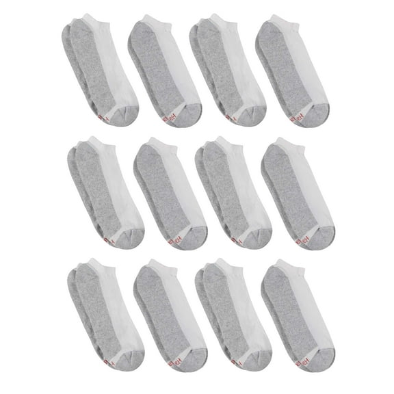 Hanes Men's Double Tough Durability No Show Socks, 12 Pack